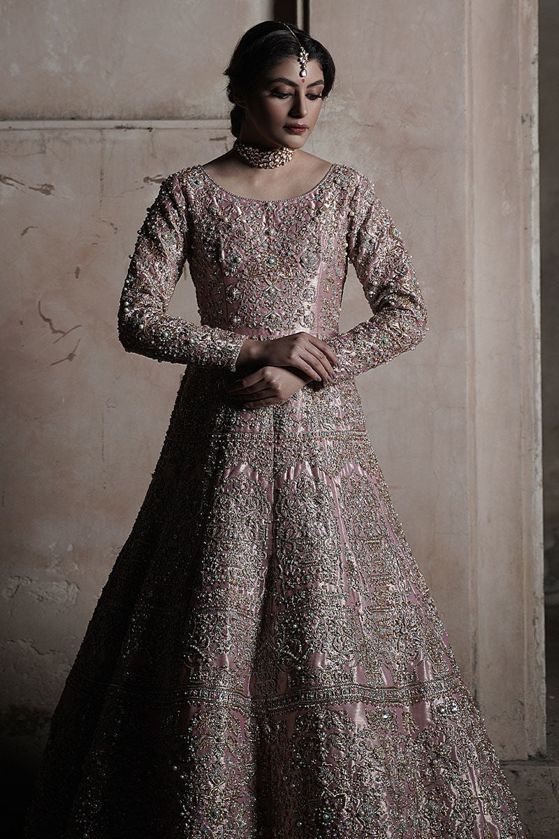 Pakistani Bridal Nikkah Dress Pink Monarchy