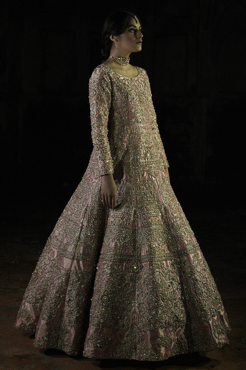 Pakistani Bridal Nikkah Dress Pink Monarchy