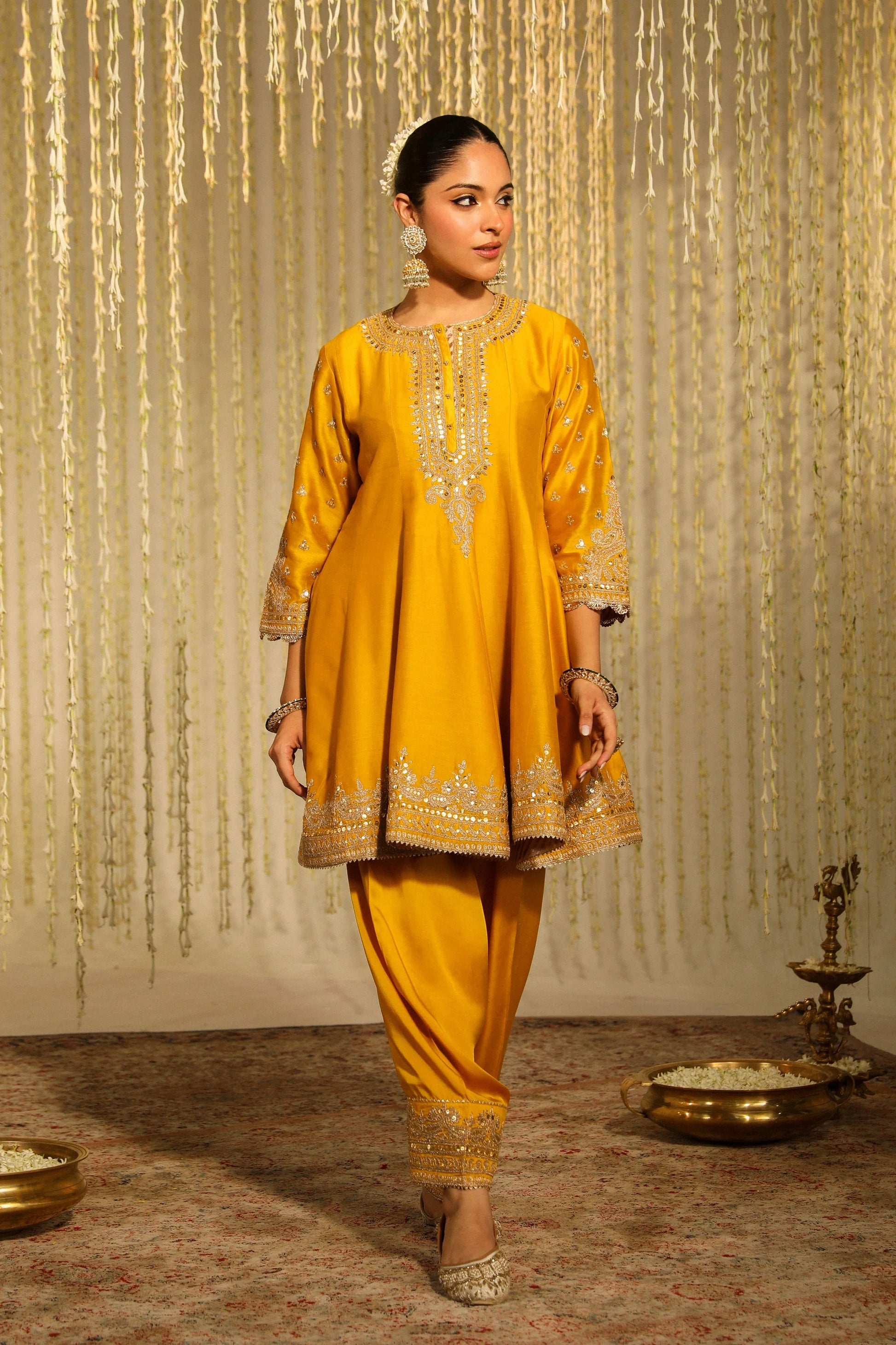 Warizah Mustard Salwar Set