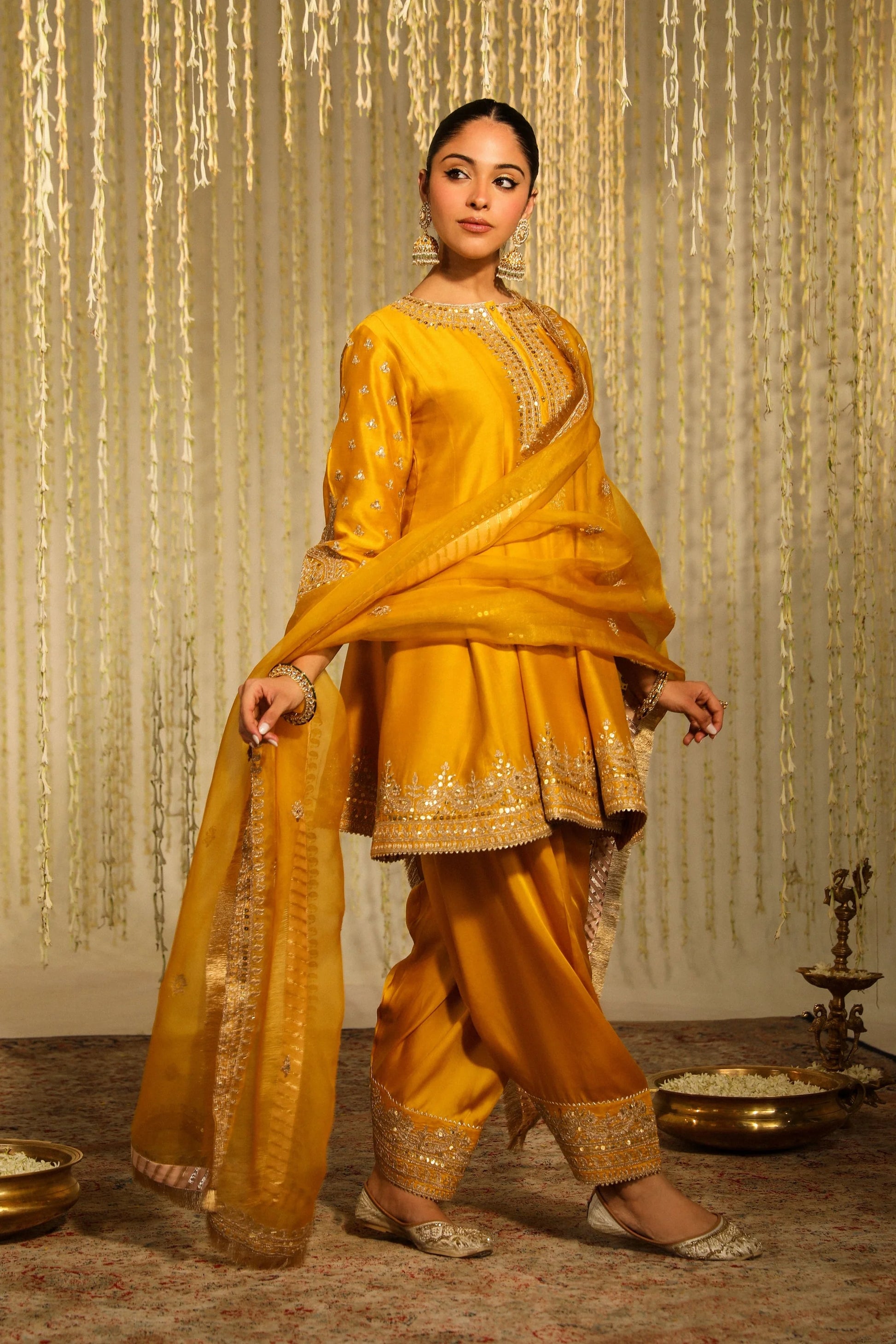 Warizah Mustard Salwar Set
