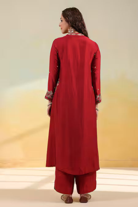 Maroon Silk