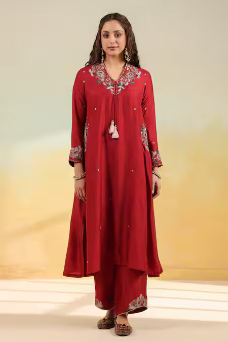 Maroon Silk