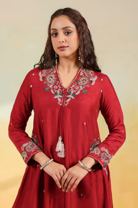 Maroon Silk
