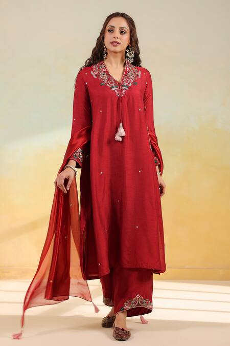 Maroon Silk