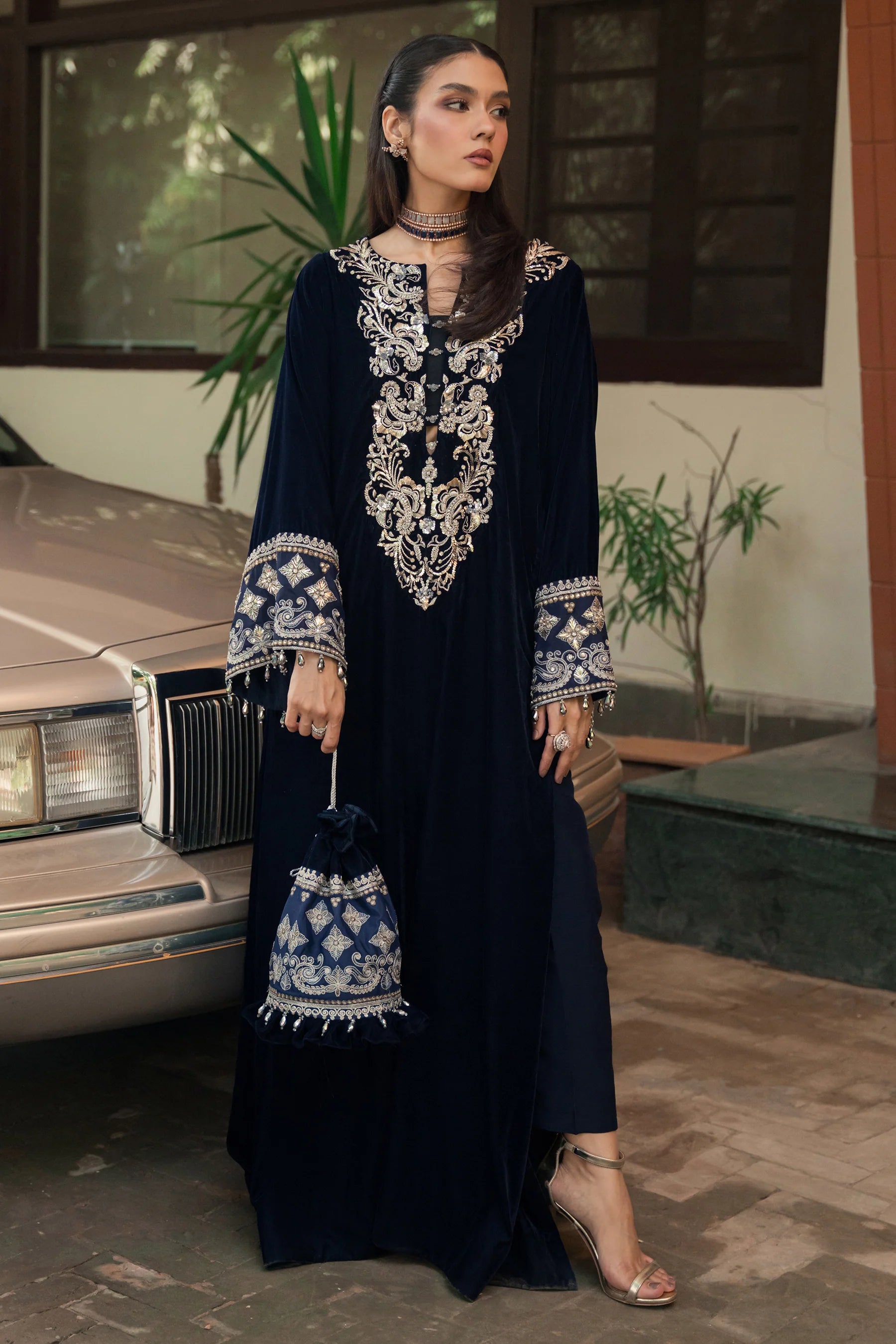 Statement Navy Kaftan