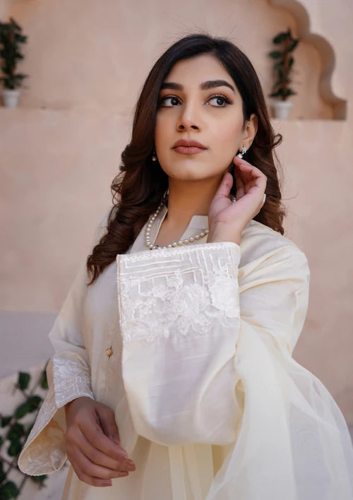 3Pc Embroidered Raw Silk FATAH-F25-0020 -