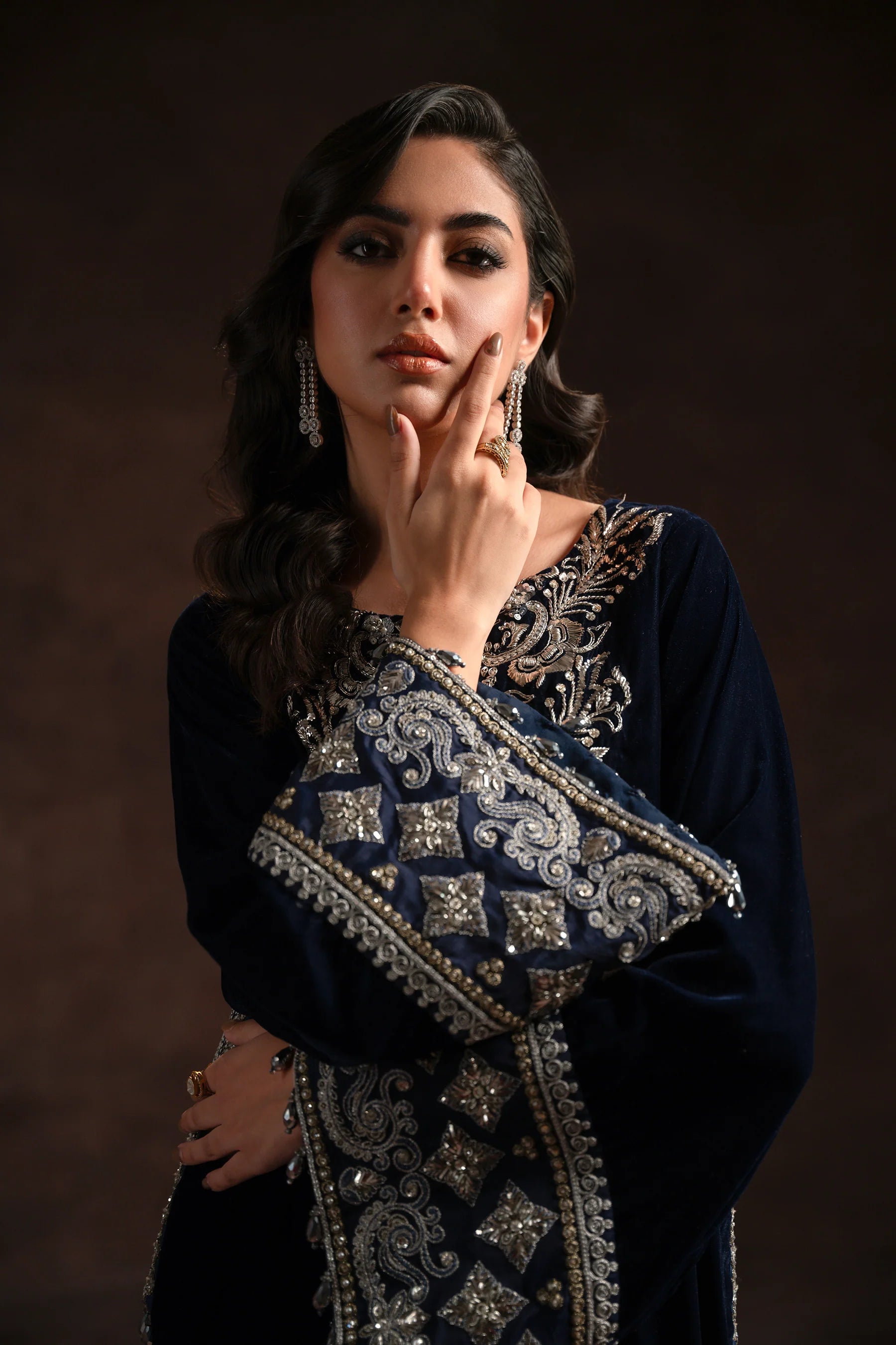 Statement Navy Kaftan