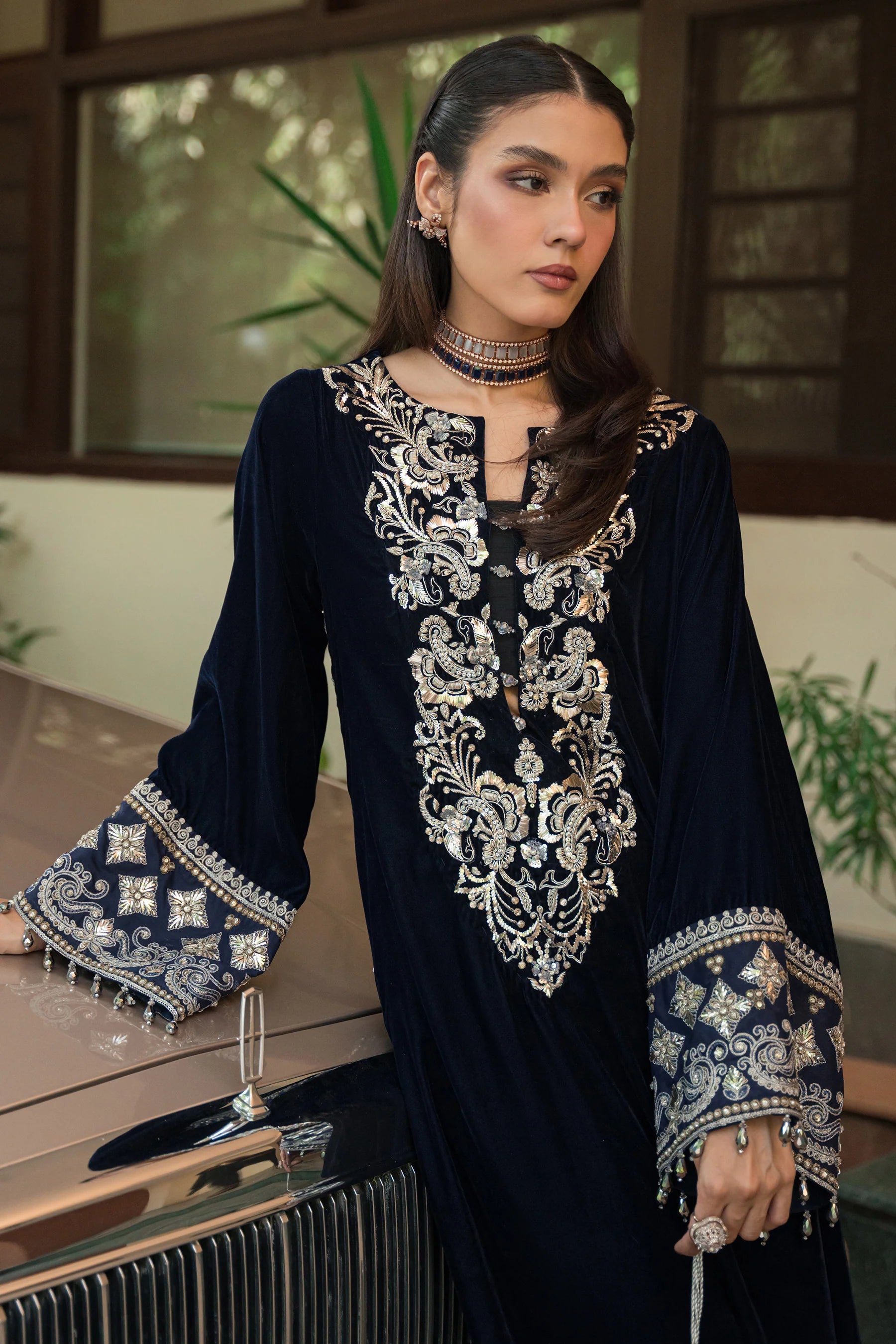 Statement Navy Kaftan