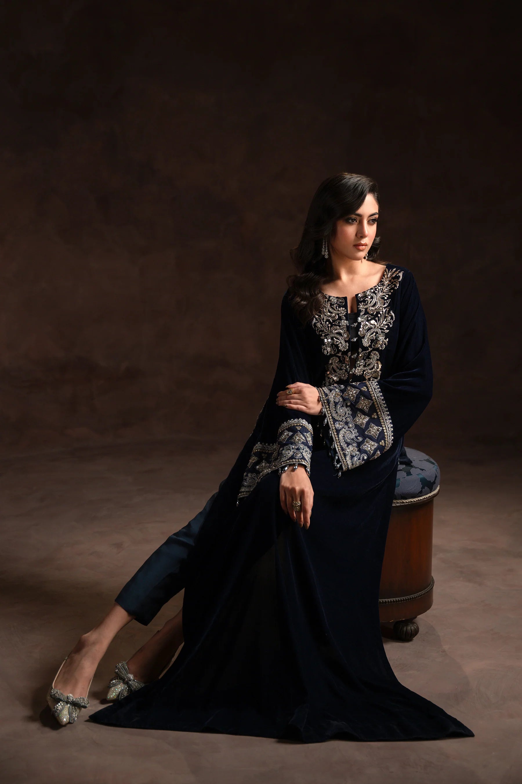 Statement Navy Kaftan