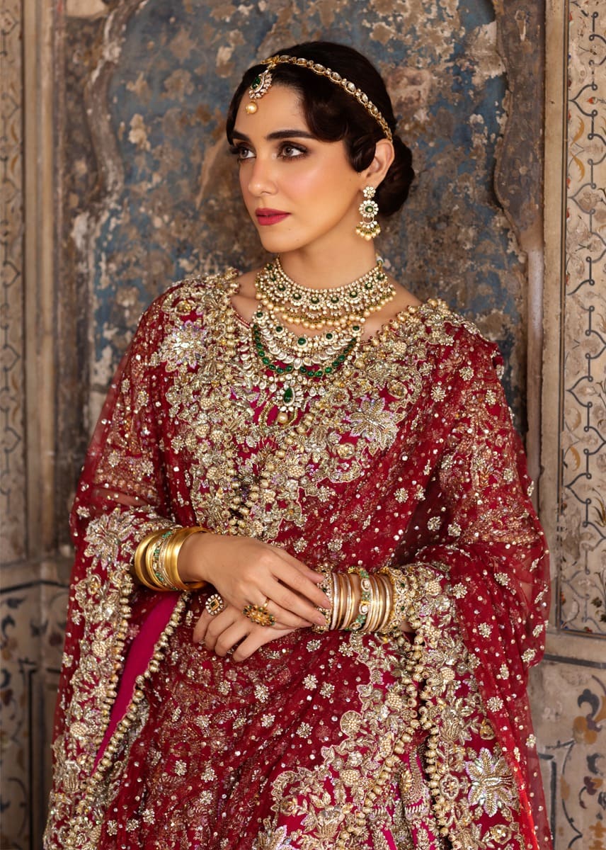 Bridal Deep Blush Pink Lehenga Choli