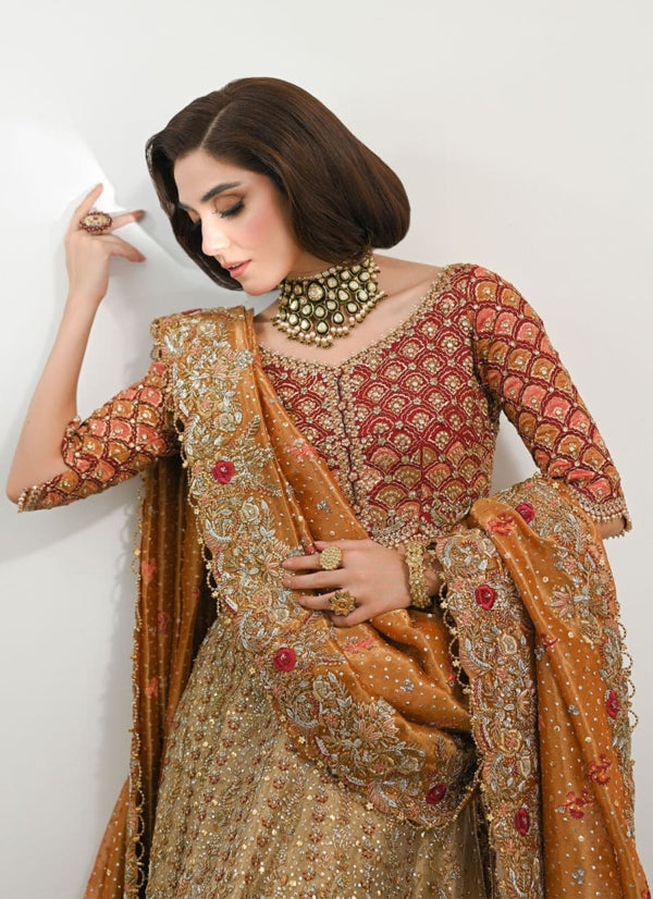 Bridal Red and Gold Lehenga Choli