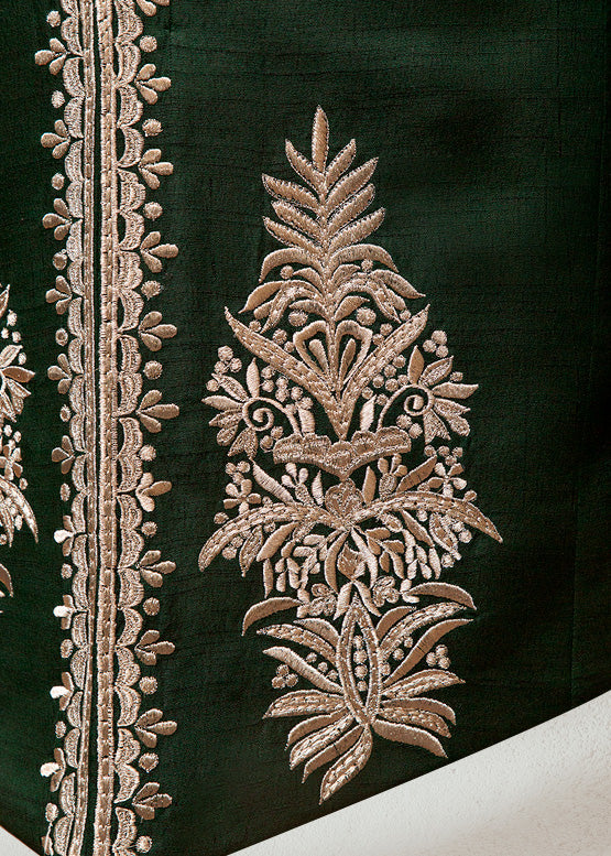 Classic Green Embroidered Prince Suit