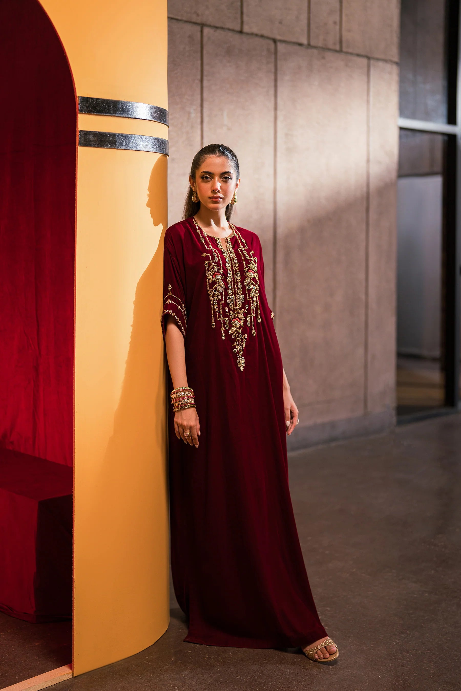 Bold Scarlet Beauty Kaftan