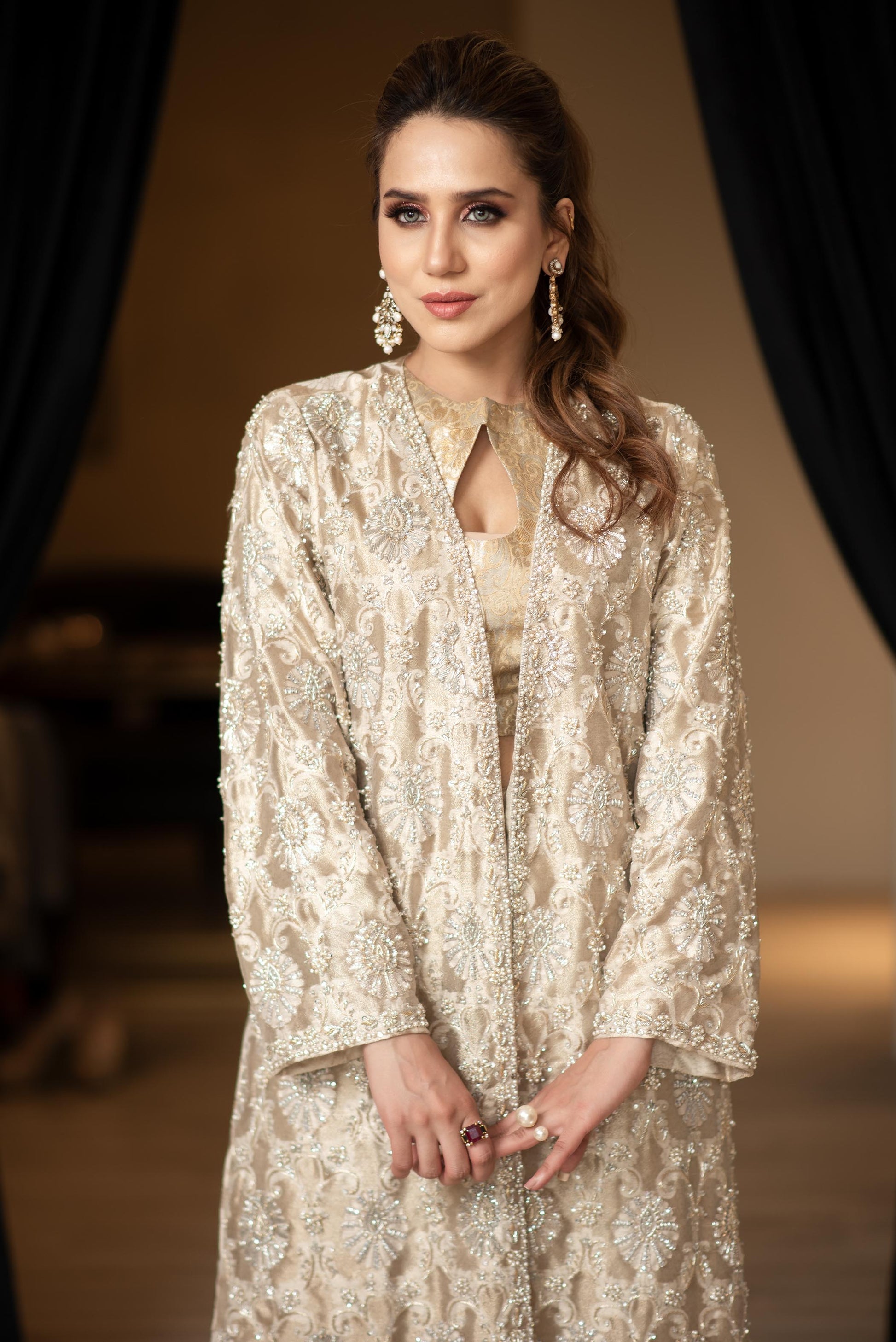 BANARSI JACKET WITH RAWSILK SUIT