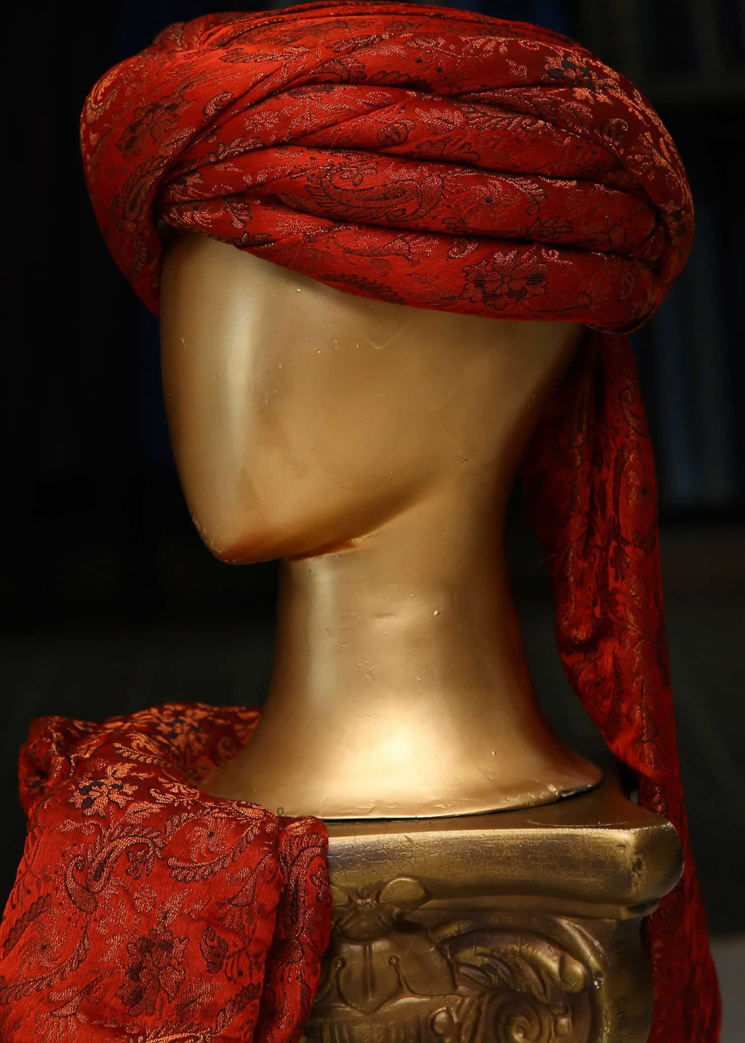 Dark Maroon Turban
