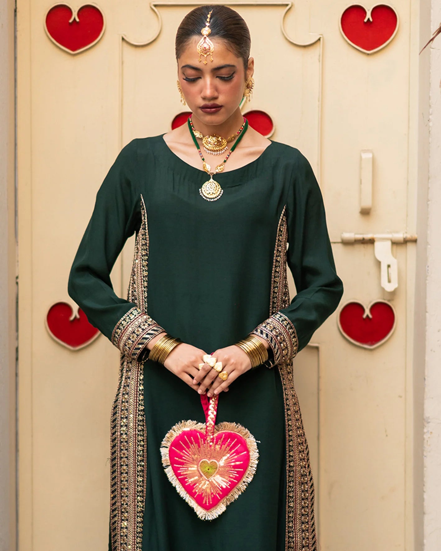 Dil-Bahar Potli - Teal