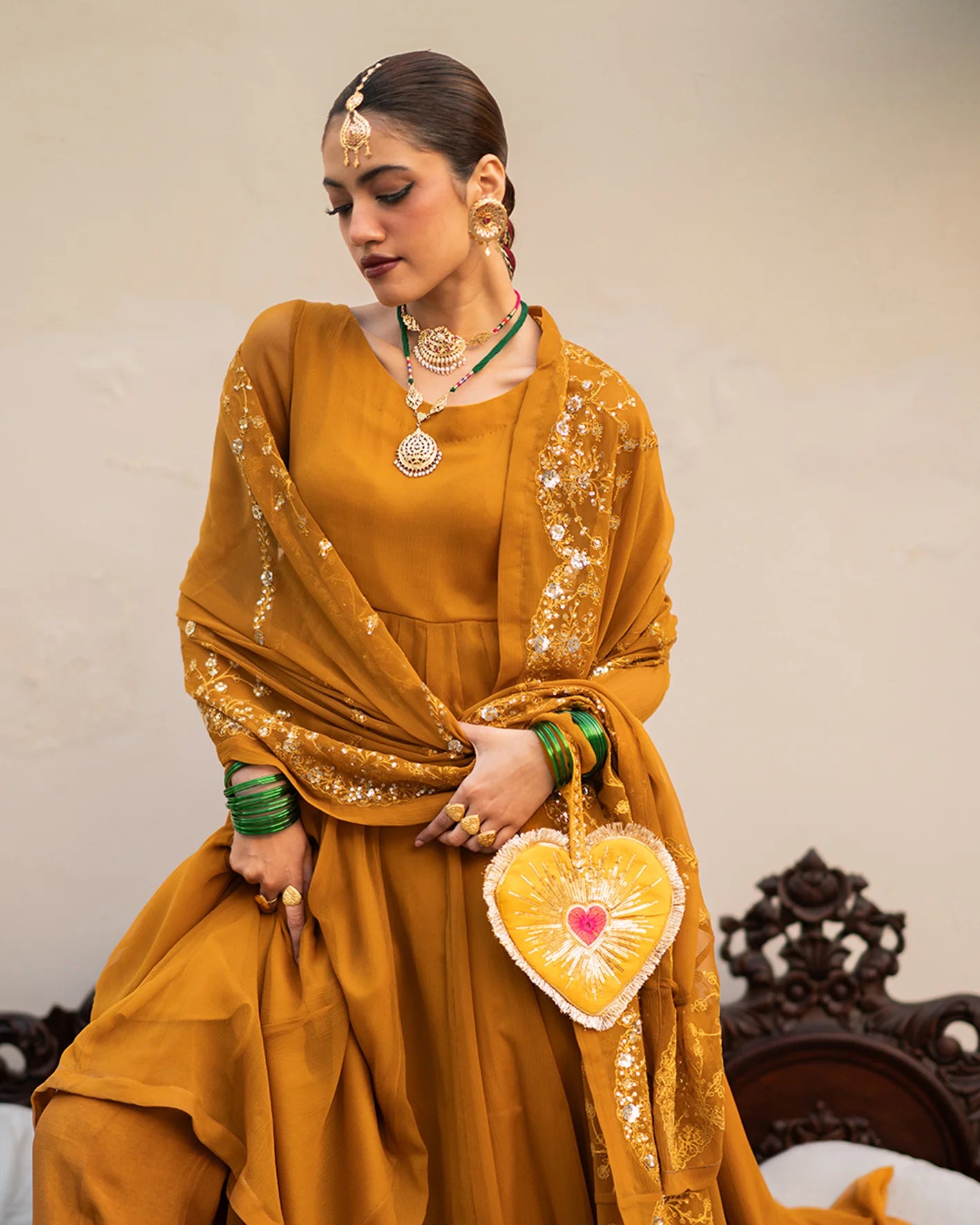 Dil-Bahar Potli - Teal