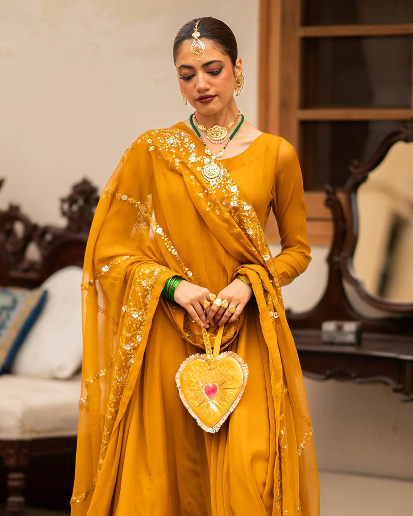Dil-Bahar Potli - Teal