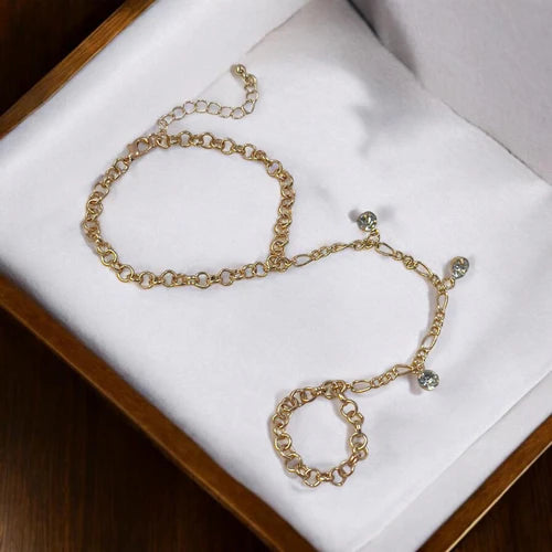 Link Chain Hand Bracelet Openable
