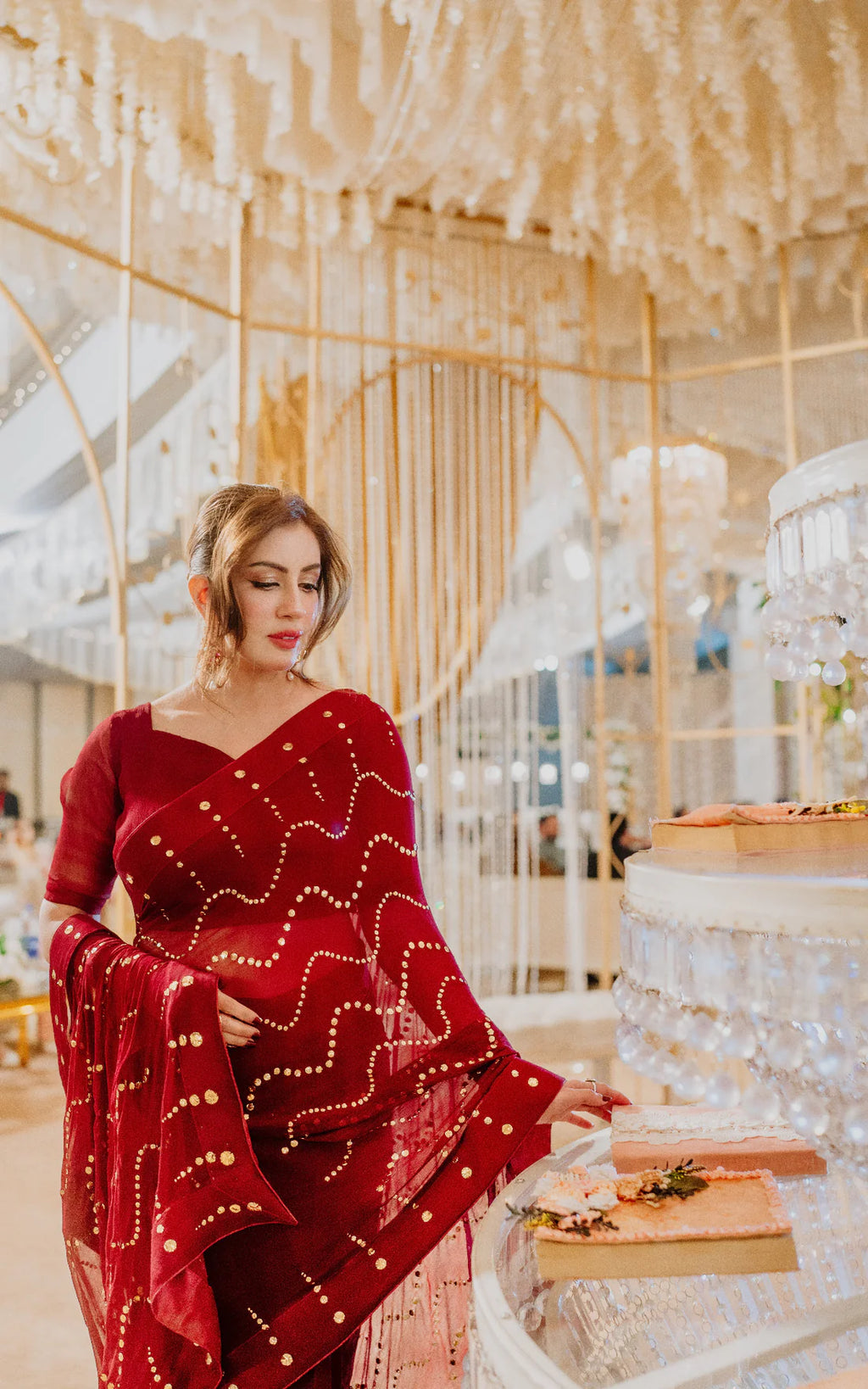 Mukaish Saree