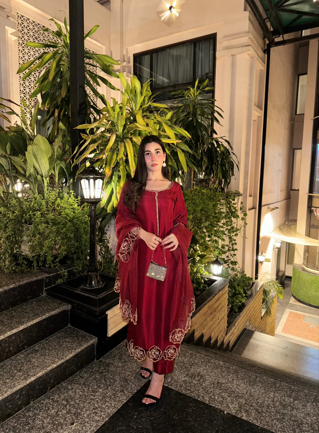 Rose Shalwar Set