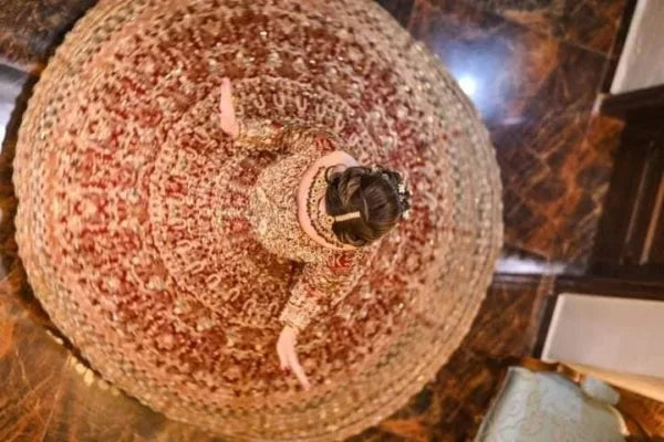 Pakistani Red Bridal Lehenga