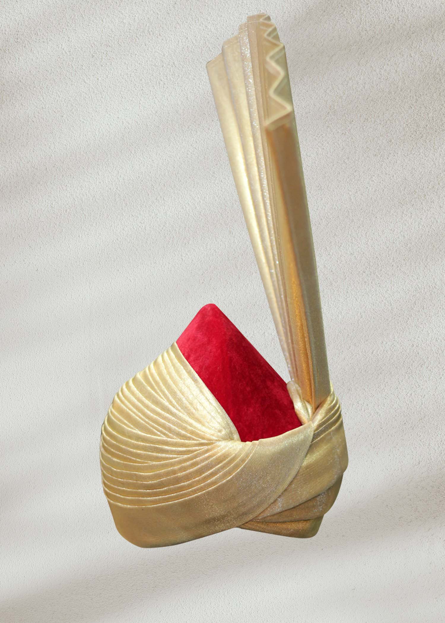 Golden and Red Turban
