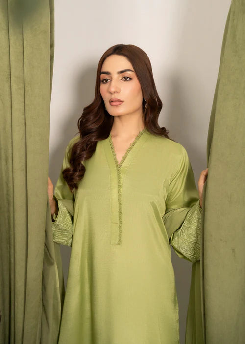 3Pc Embroidered Raw Silk FATAH-F25-0020 -