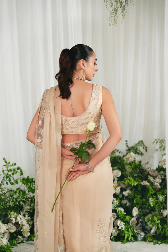 Wajeeha Beige Saree