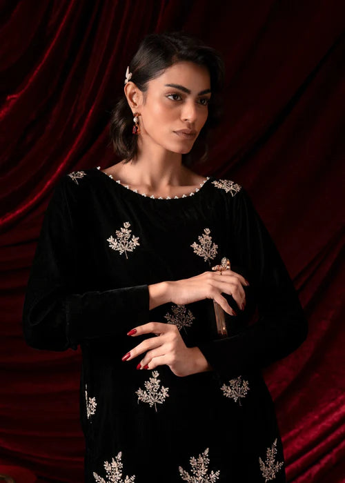 Velvet long Shirt