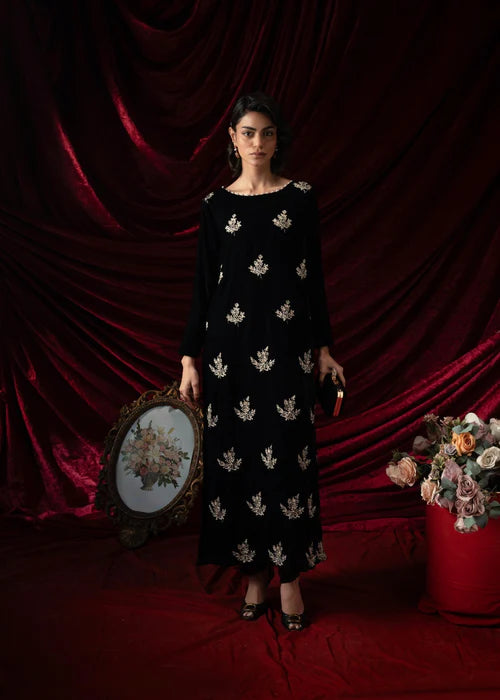 Velvet long Shirt