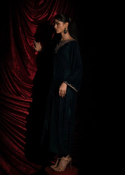1424 Velvet Long Shirt