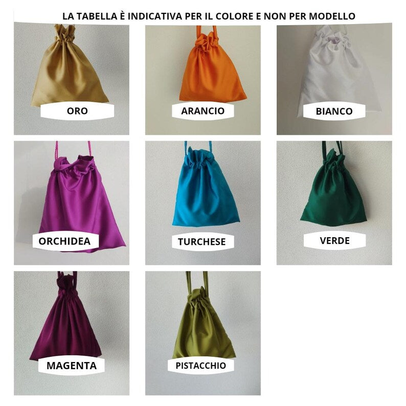 Pouch bag with diamond application