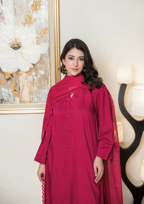 3Pc Silk Viscose with Farshi Shalwar with Chiffon Dupatta JASHAN