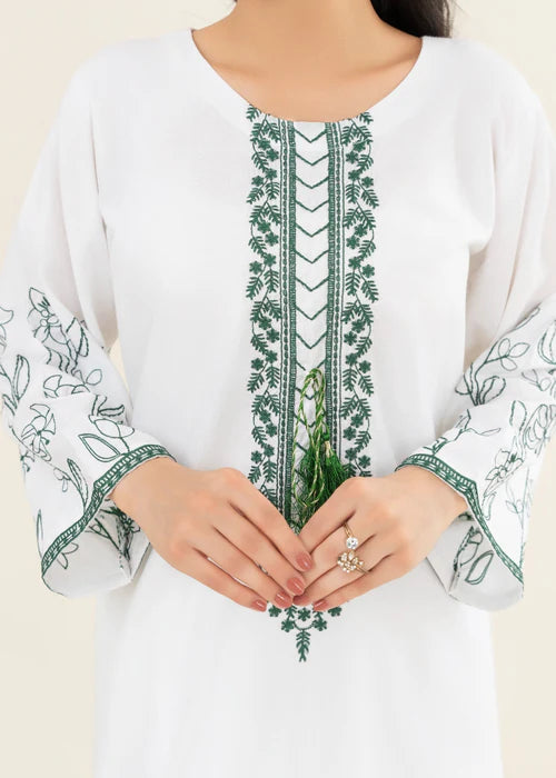 EMBELLISH WHITE 2PCS