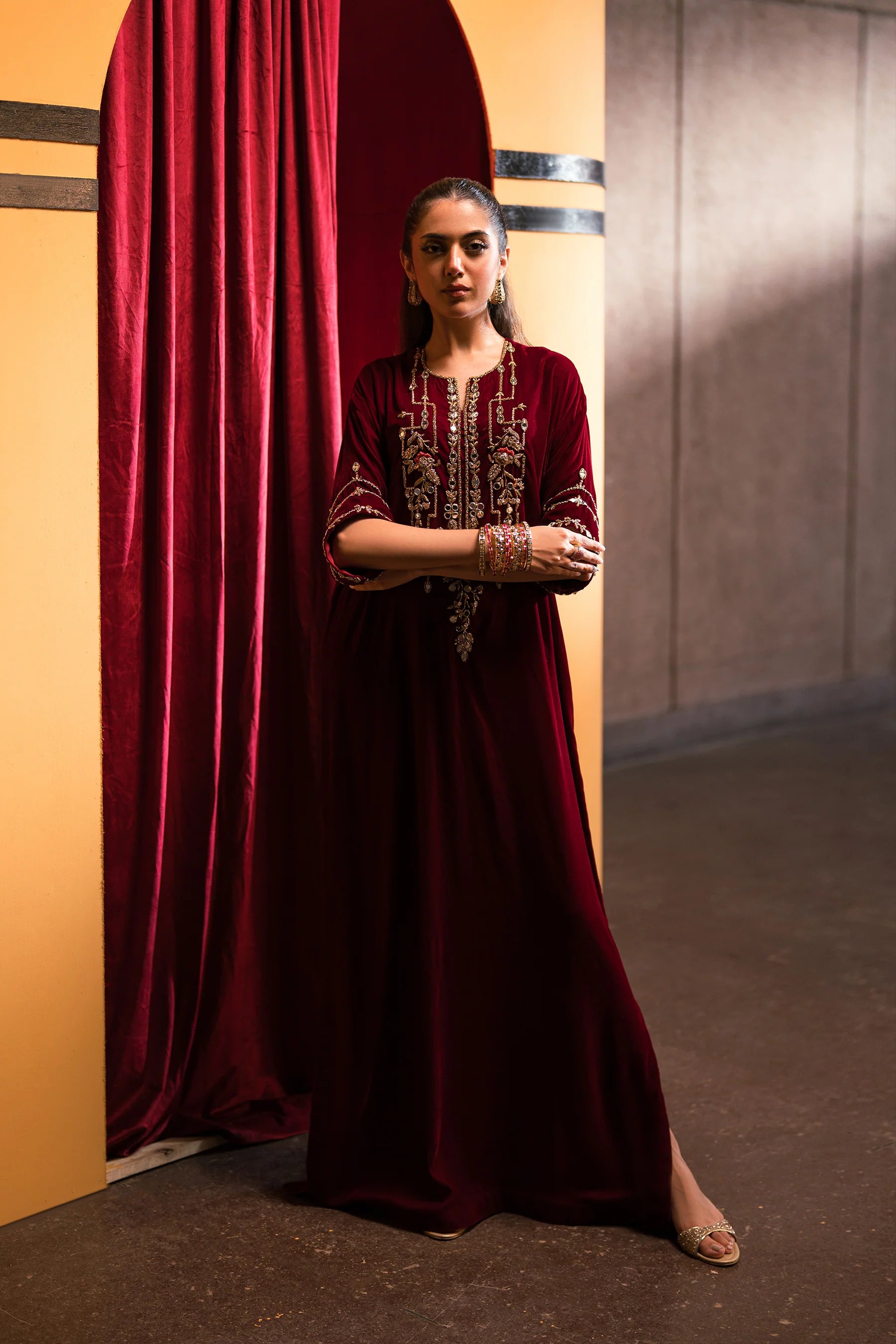 Bold Scarlet Beauty Kaftan