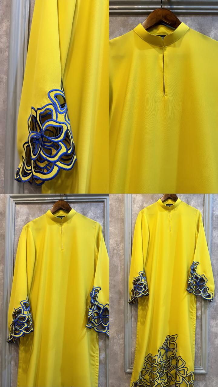 Yellow Embroidered set